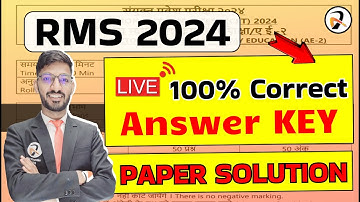 RMS Class 6 Paper Solution 2024 | 8 Dec Paper Answer Key | RMS CET Answer Key 2024