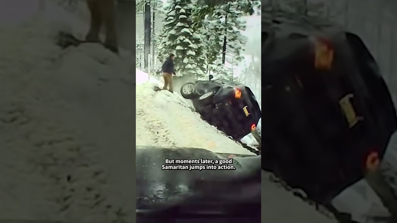 Couple Saved After Car Rolls off Side of California Highway