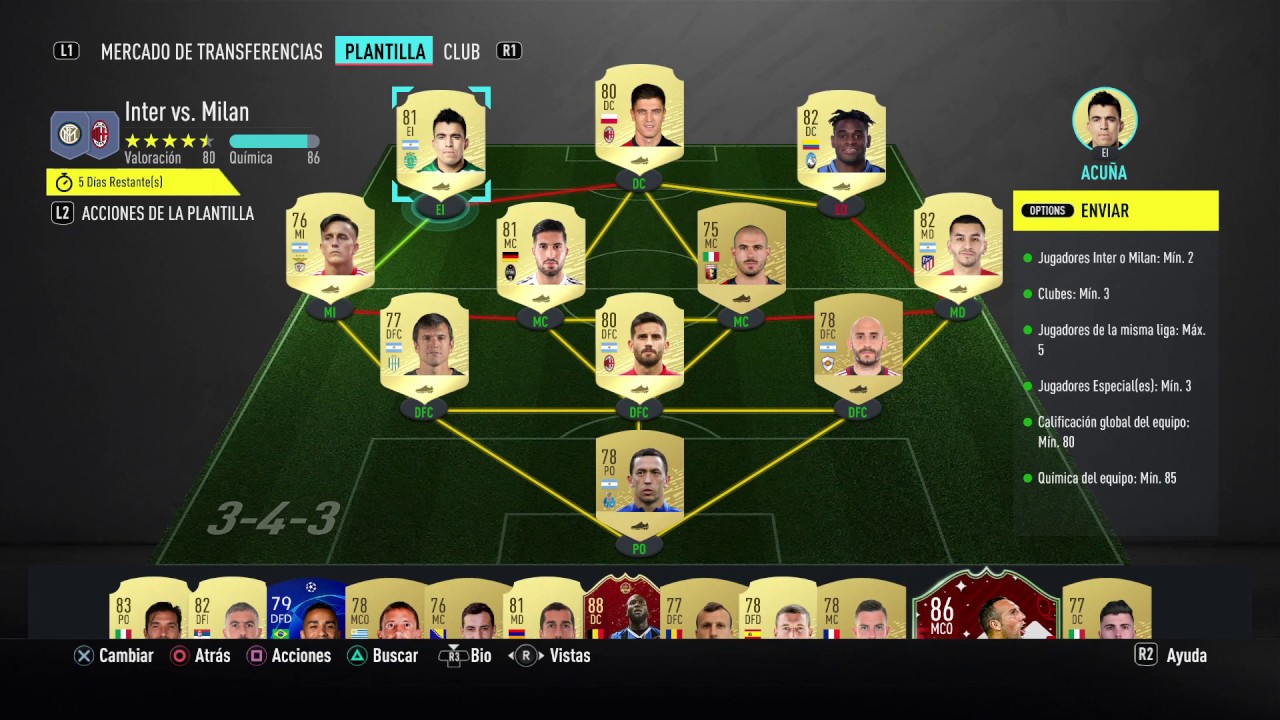 SBC RENTABLE MILAN  VS INTER