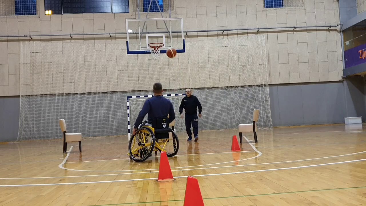Wheelchair Basketball Training Shooting, Dribbling YouTube