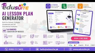 EduSuite AI Lesson Plan Generator | اے آئی کی مدد سے چند سیکنڈ میں مکمل لیسن پلان تیار کریں
