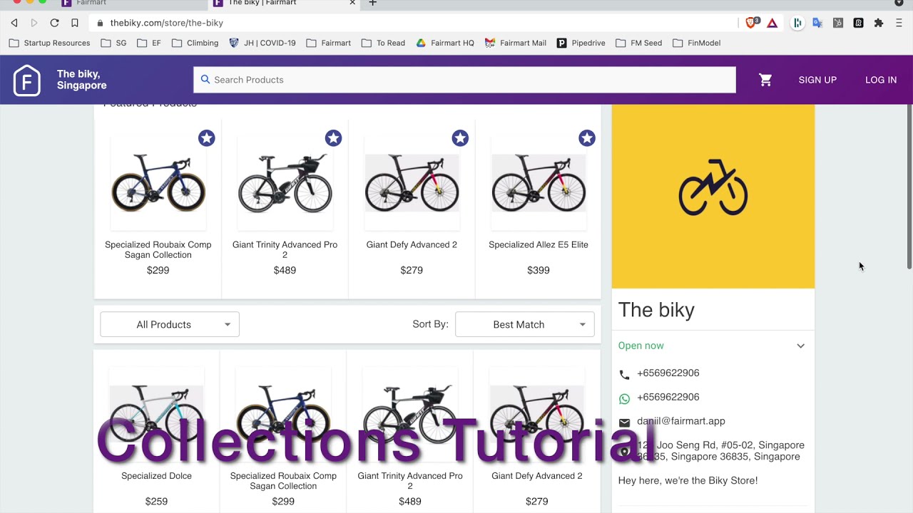 Fairmart Tutorial - How To Use Product Collections
