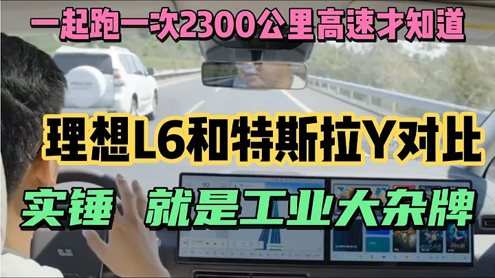 一起跑高速24.6万开完理想L6和朋友特斯拉Y，杂牌工业！ - 天天要闻