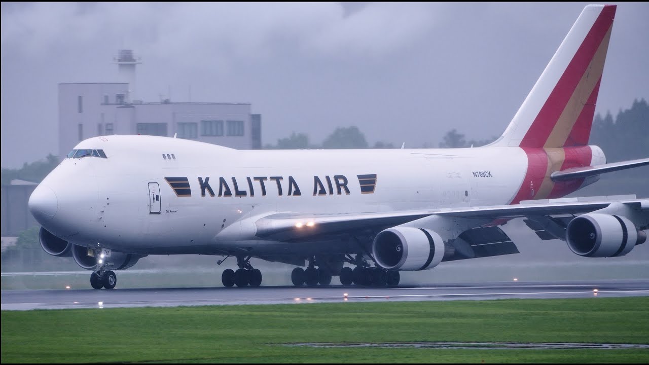 Kalitta Air Boeing 747-400F N768CK Landing at Narita 34R | NRT