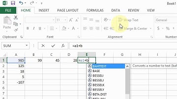 Excel 2013 or 2010 - How to Add or Subtract Numbers