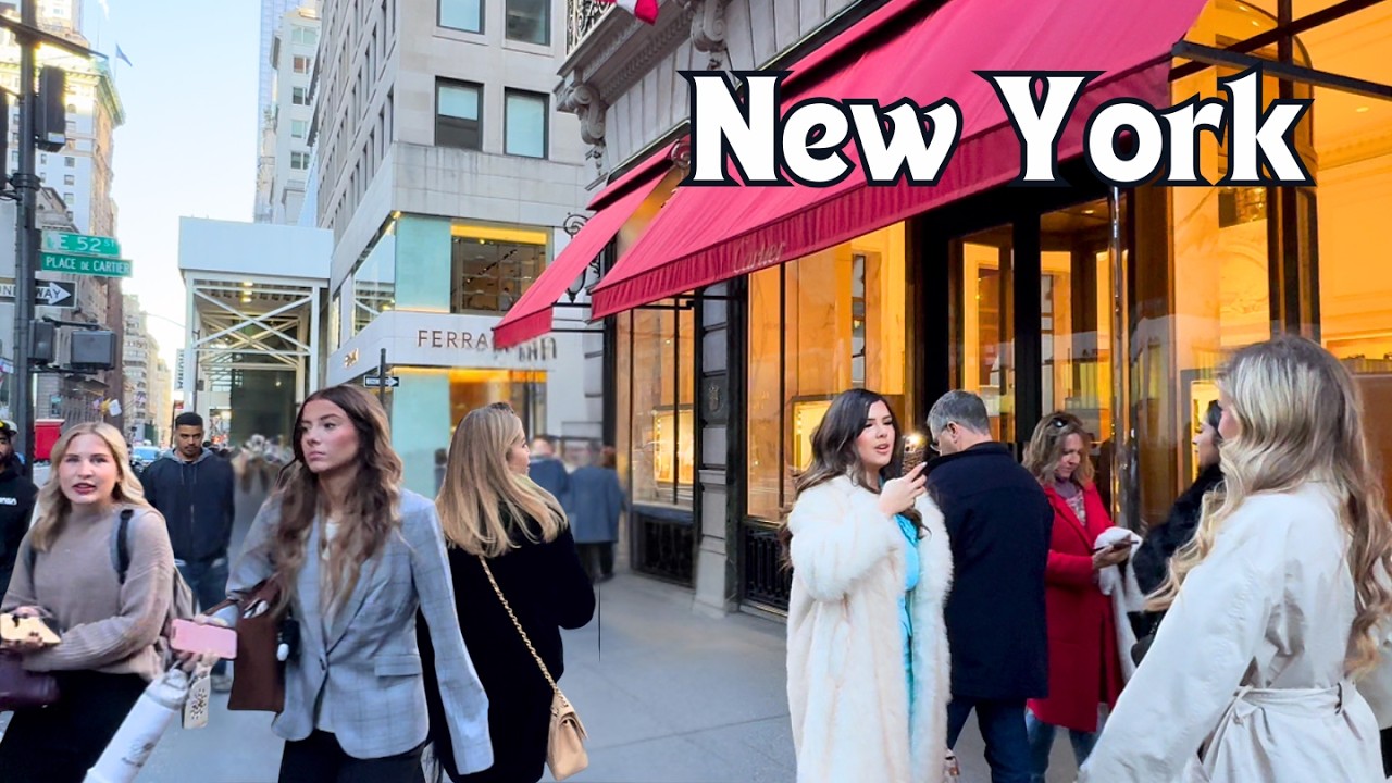 New York, Amerika Serikat | NYC | Tur Jalan Kaki Landmark 4K