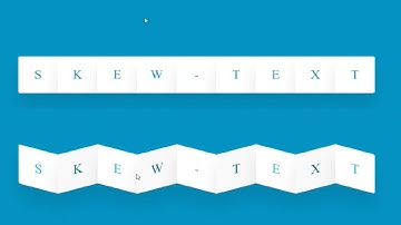 Skew text  on hover | Hover effect | Css Effect