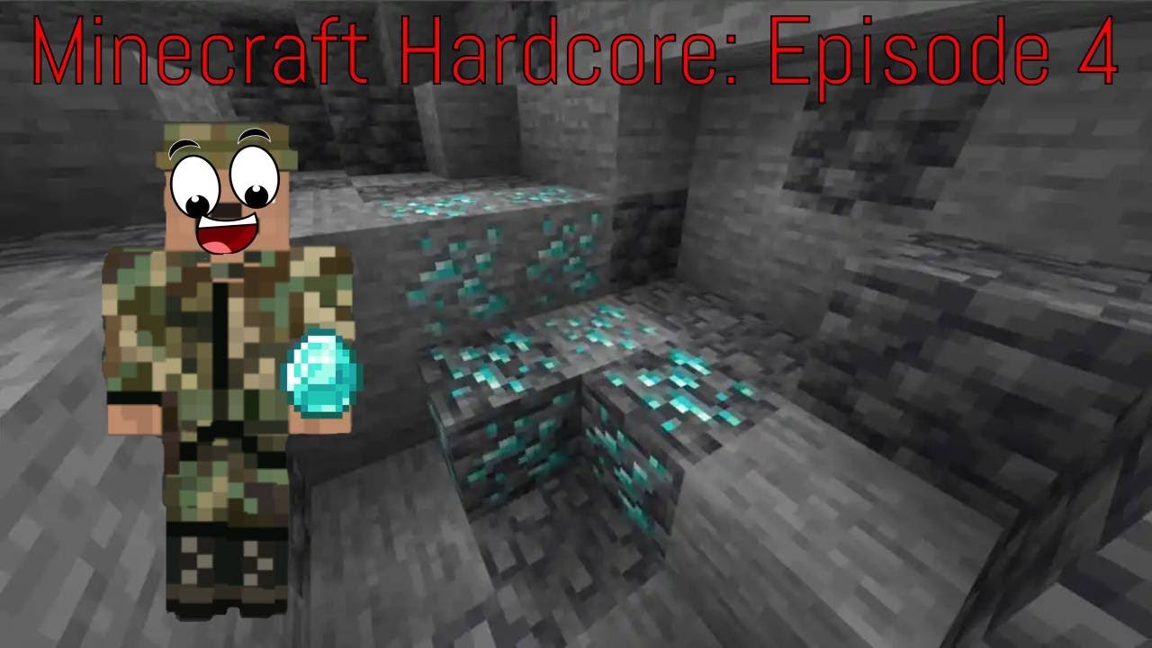 Minecraft Hardcore Episode 4: Mining for Diamonds - YouTube