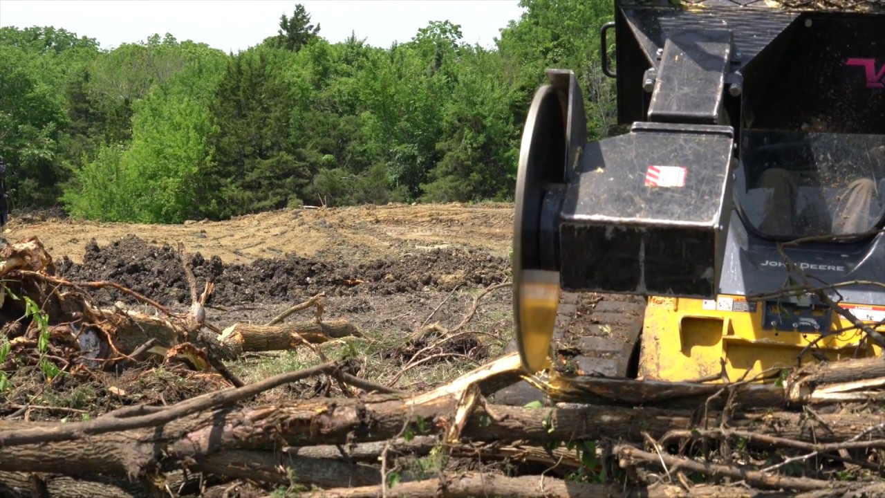 Vail Products® Skid Steer Rotating Tree Saw Demo YouTube