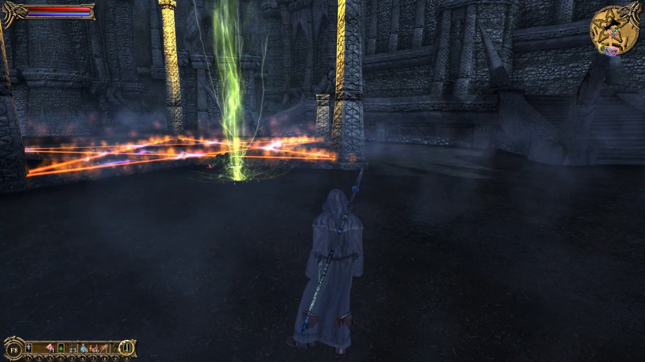 Two Worlds - Pure Mage vs. Gandohar (Final Boss) - YouTube