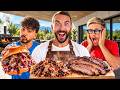 DOSE E DADDA PROVANO IL MIO AMERICAN BBQ !! (Pulled Pork & Brisket)