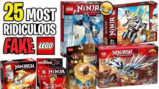 Top 25 Most Ridiculous FAKE LEGO Sets! (Funny Ninjago Knockoffs)