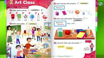 Everybody up 1   Unit 2   Art class   Lesson 1   Art supplies