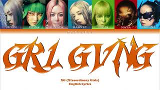 XG - GRL GVNG Color Coded Lyrics
