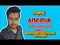 Anemia - Causes - Types - Explained in Hindi ( Nursing Lecture in Hindi MSN 1 )