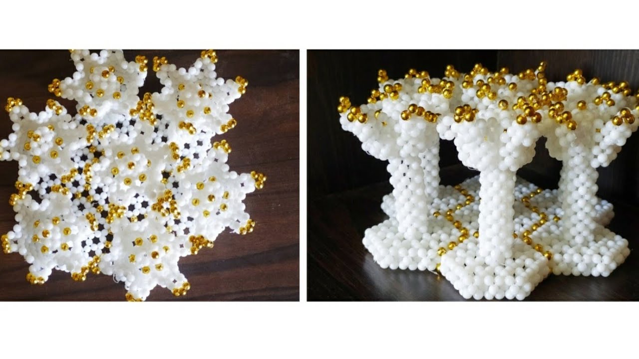 ಮಣಿ ಆರತಿ ಕಟ್ಟು(Part 1) | How to Make Beads Aarati Kattu | Marriage Decoration  | Beads Craft / work