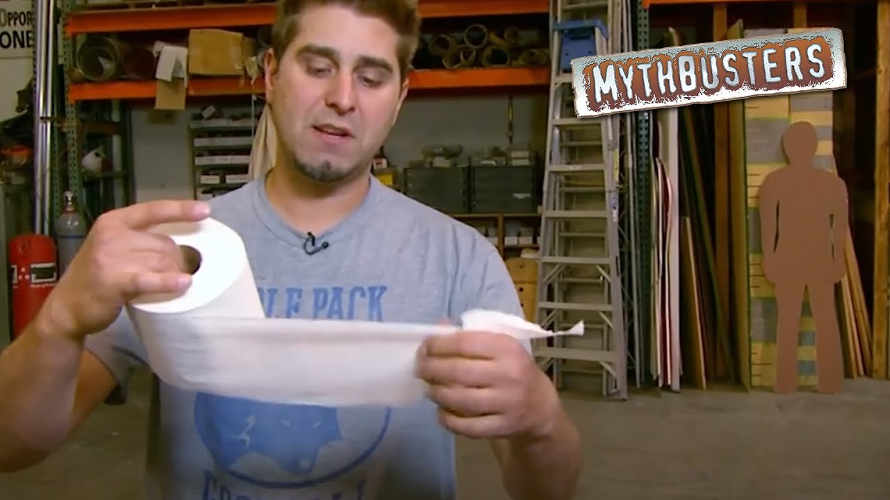 Toilet Paper Prison Break MythBusters YouTube