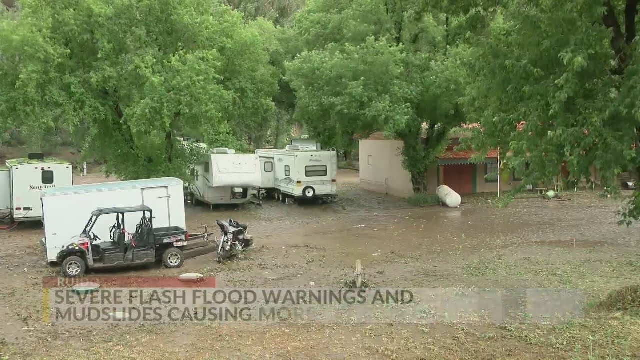 Mudslides and flooding reported in the Ruidoso area - YouTube