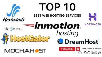 Top 10 Best Web Hosting Services | Best Web Hosting For WordPress | Tech Official Studio