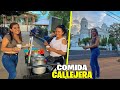 Probando La Comida Callejera En El Salvador *En El Parque Rafael Campos Sonsonate*