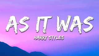 Harry Styles  As It Was (Lyrics)