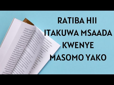 Video: Jinsi Ya Kufuata Ratiba