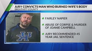 Kentucky man convicted of killing, burning body of missing woman