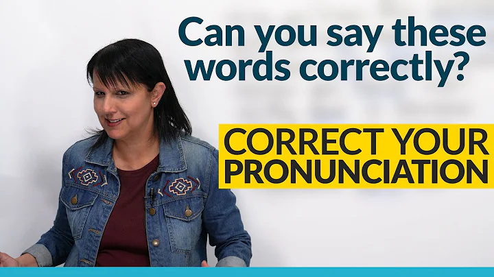 English Pronunciation: 12 commonly confused word p...
