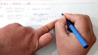 Ex.8.4 (Q.5) {iv) (v} Chapter:8 Introduction To Trigonometry | Ncert Maths Class 10 | Cbse.