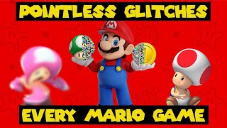Pointless Glitches In Every Mario Game