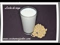Como hacer leche de soya