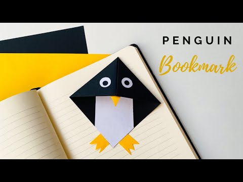 How To Make A Bookmark Cute Penguin Corner Bookmark DIY Bookmark Ideas Papercrafts 