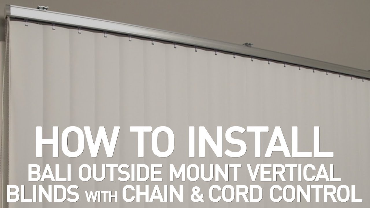 How to Install Bali® Vertical Blinds with Chain and Cord Control ...