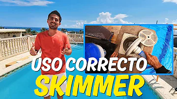 ¿Debe funcionar siempre el skimmer de la piscina?