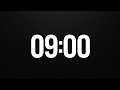 9 Minute Timer Black Screen | No Distraction | Deep Focus Study &amp; Gym Countdown | No Copyright
