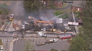 Road reopens after gas leak leads to explosion, fire at BBQ restaurant along Campbellton Road