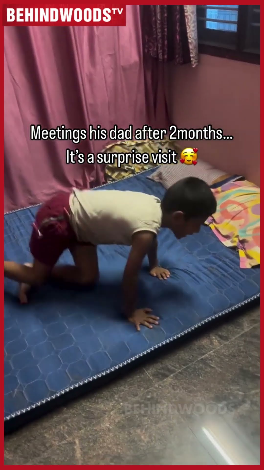 அப்பா தந்த Surprise,தூக்க கலக்கத்துல Shock ஆன மகன் ? Cute Emotional Video