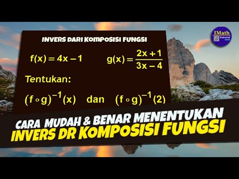 Menentukan Invers Fungsi