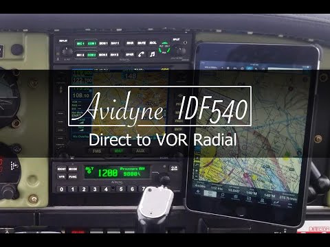 Avidyne IDF540 - OBS Mode VOR Radial Intercept