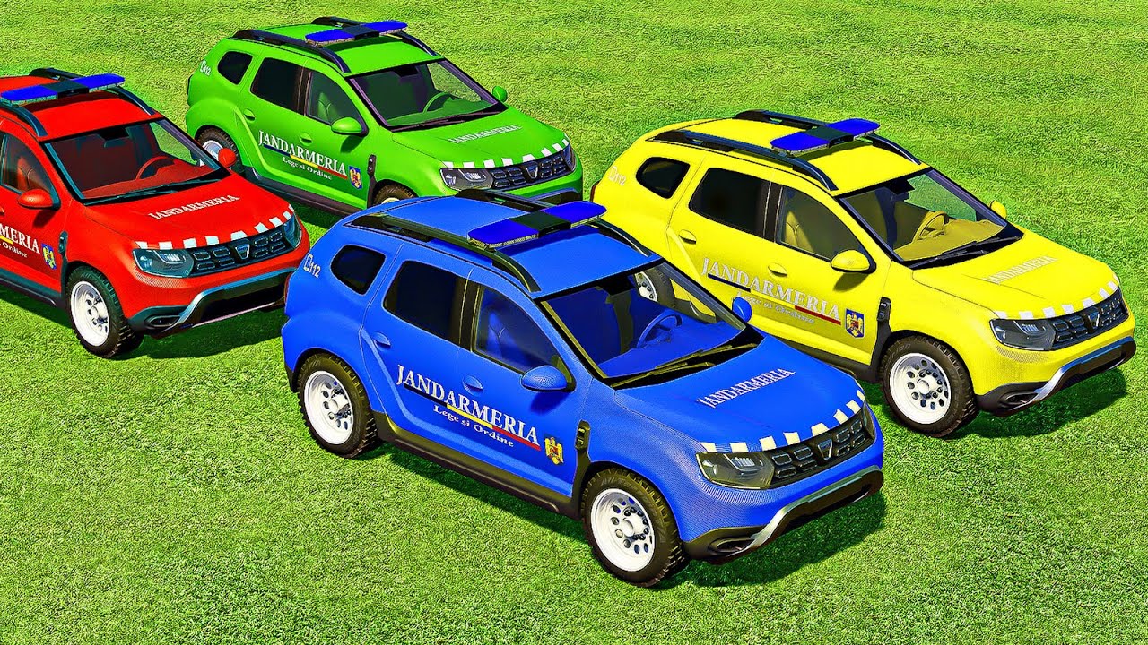 TRANSPORT DACIA DUSTER CARS, FIRE RESCUE & MERCEDES CARS WITH SCANIA