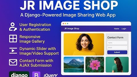 JR Image Shop – Django-Powered Image Sharing & Management Platform Showcase
