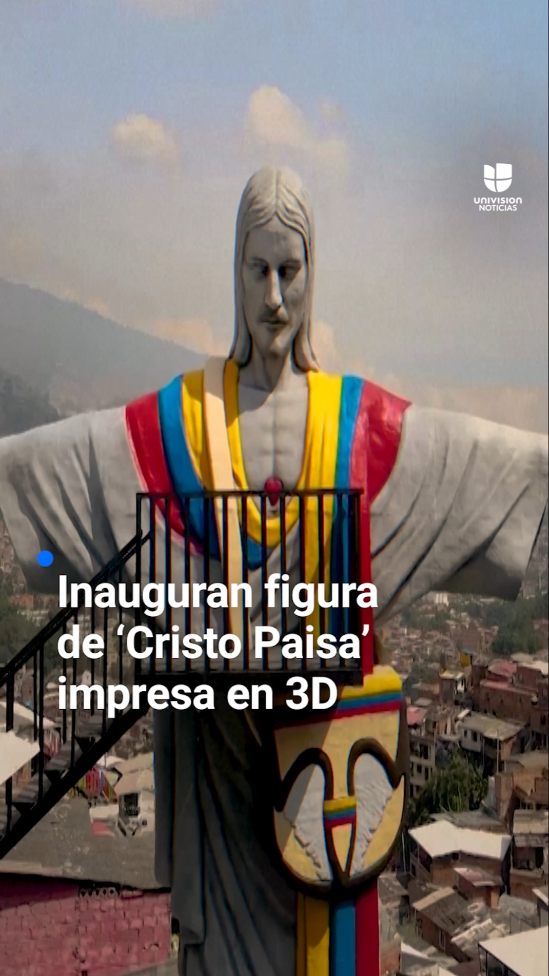 Inauguran figura del 'Cristo Paisa' impresa en 3D en Colombia