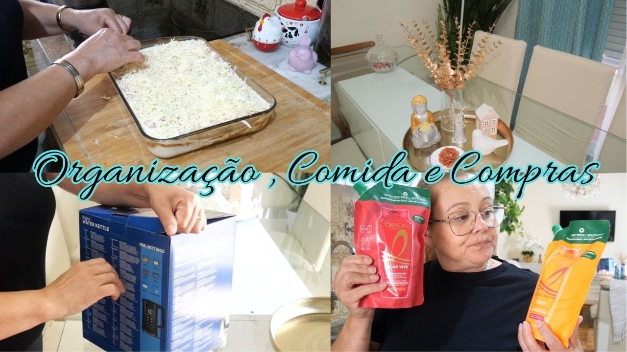 DECOREI A BANDEJA// FIZ  UMA LASANHA INCRÍVEL//TENHO UMA CAFETEIRA NOVA