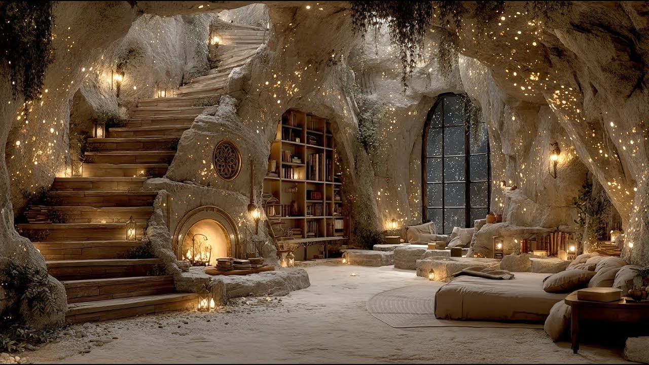 Gentle Piano Melodies | Fireplace Ambience for Sleep