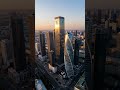 Современные небоскребы мегаполиса #архитектура #небоскребы #город