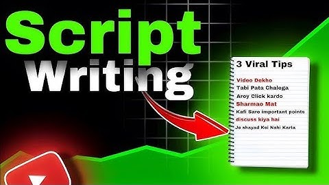 👉 “How to Write Scripts for YouTube Video in 2025 "👈 how to write scripts for faceless Channel 😊