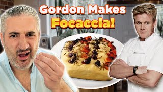 Focaccia Faceoff: Italian Chef Reacts to Gordon Ramsay's Recipe