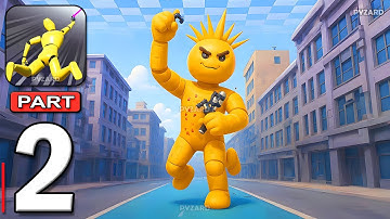 Grapple Hook Hero : Zip Action - Gameplay Walkthrough Part 2 - Ragdoll Grapple Hook Action (Android)