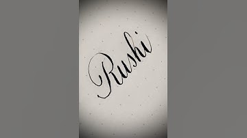 Copperplate calligraphy, tutorial: how I write your name