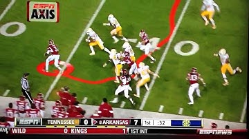 Joe Adams punt return against Tennessee